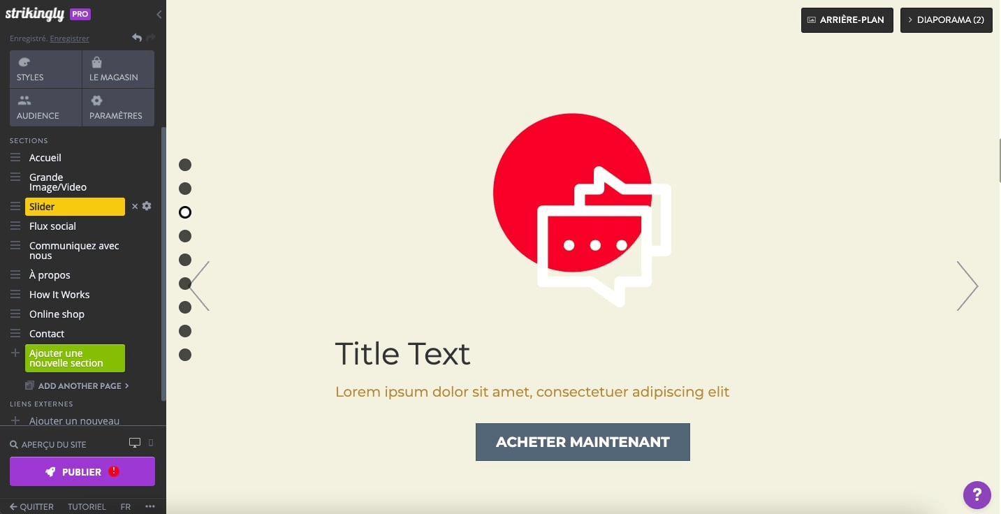 Appel à l'action CTA Appel à l'action CTA